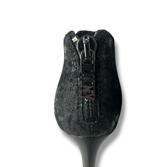 NEW DKNY Stiletto Heels Size 9.5 Leather Black Square Toe High Heel NWT - Picture 11 of 14